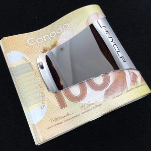 Black Chrome Money Clip/ Wallet